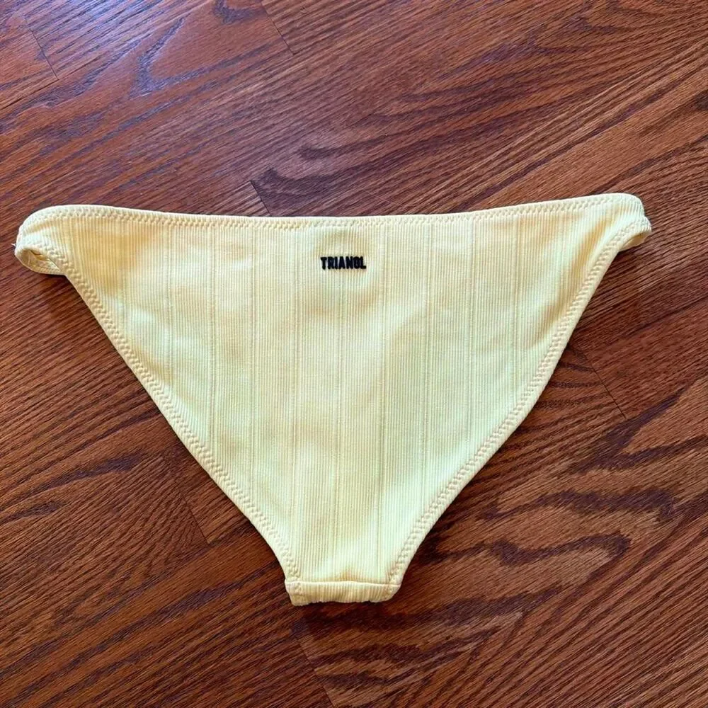 Triangl yellow bikini bottoms size small